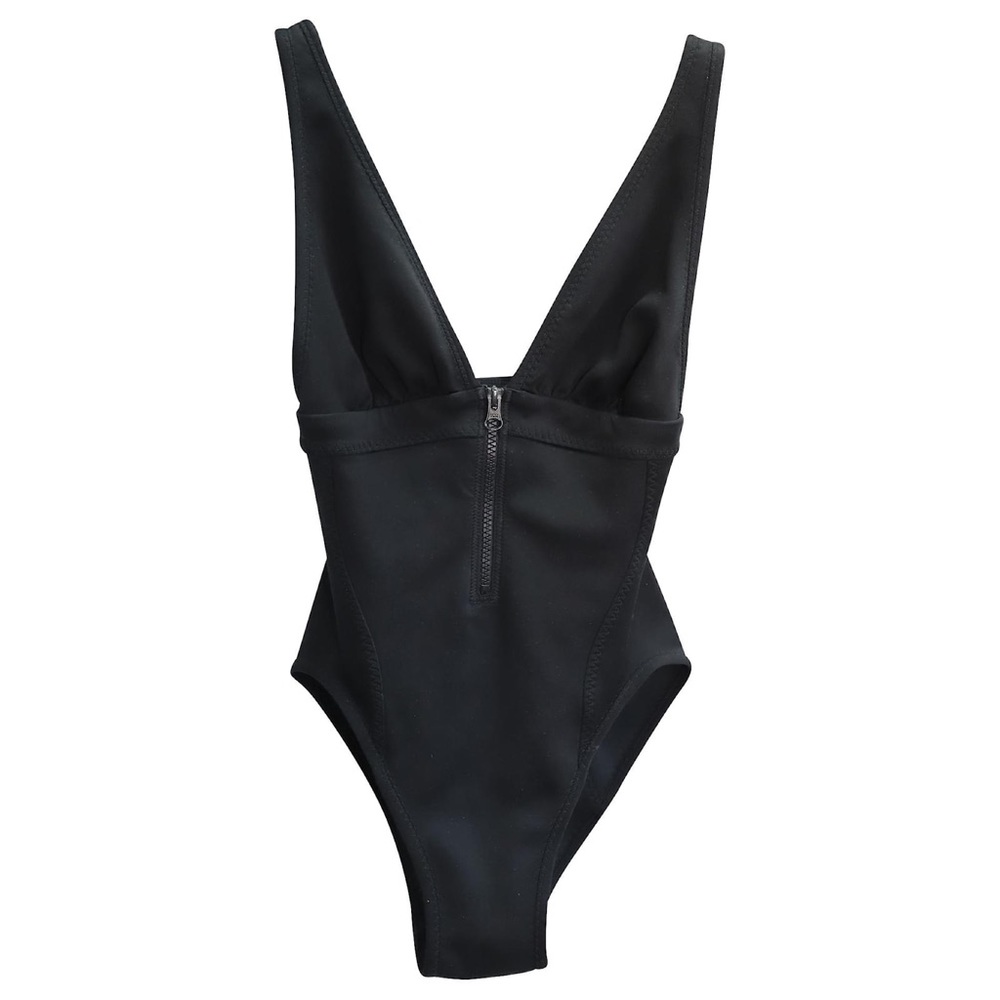 Stella McCartney Adidas Black Scuba One Piece Bathing Suit Swimsuit in Small